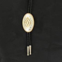 Crumine Oval Rope Edge Bolo