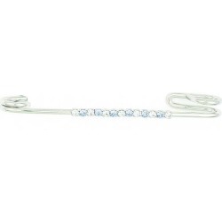 Finishing Touch Crystal Strip Stock Pin - Light Sapphire
