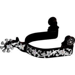 Weaver Leather Ladies Show Spur With Engraved German Silver Trim
