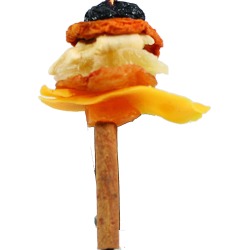 Happy Beaks Dried Fruit & Cinnamon Skewer Bird Toy