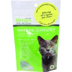 tomlyn Immune Support L-Lysine Splmt Chews For Cats - Hickory Smoke - 30 Count