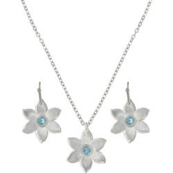 Montana Silversmiths Blue Daisy Flower Jewelry Set
