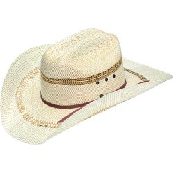 Ariat Mens Bangora Straw Hat with Two Cord Band