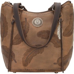 American West Sacred Bird Zip Top Bucket Tote