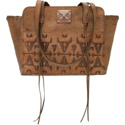 American West Crossed Arrow Zip Top Tote