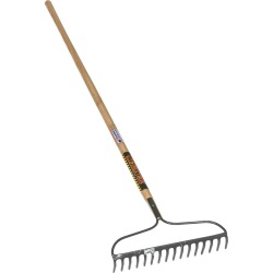 Midwest 16 Tine Forged Head Wood Handle Bow Rake