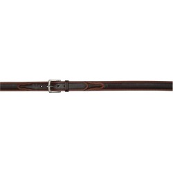 3D Men's 1 1/2" Pebble Western Basic Belt - Dark Brown/Tan