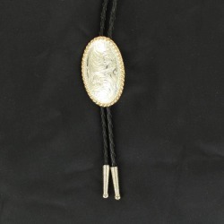 Crumine Oval Rope Edge Bolo