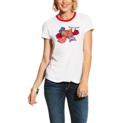 Ariat Ladies Patch Ringer Tee