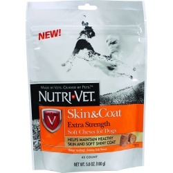 Nutri-Vet Skin & Coat Extra Strenth Soft Chews For Dogs
