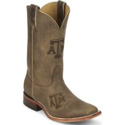 Nocona Boots Men's Texas A & M Cowhide Branded Cowboy Boots