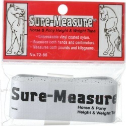 Tough-1 Sure Measure Horse and Pony Height and Weight Tape - 12 Pack