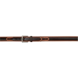 3D Men's 1 1/2" Pebble Western Basic Belt - Dark Brown/Natural