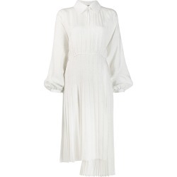 Fendi pleated shirt style dress - White