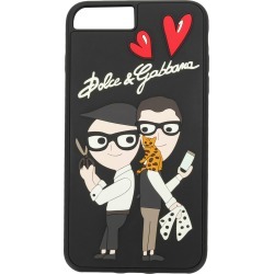 Dolce & Gabbana designer patch iPhone 7/8 Plus case - Black