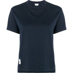 Thom Browne Slide Slits Relaxed Navy Tee - Blue