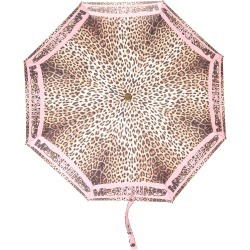 Moschino leopard-print umbrella - Pink