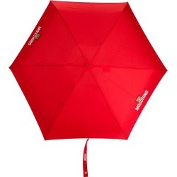 Moschino logo print umbrella - Red