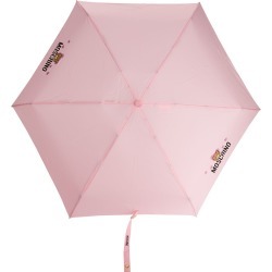 Moschino logo print umbrella - PINK