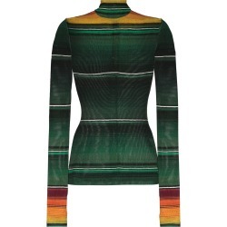 House of Holland Sunset mesh stripe top - Multicolour