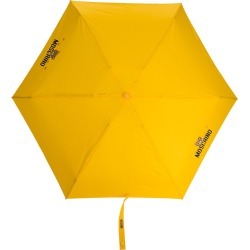 Moschino logo print umbrella - Yellow