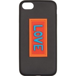 Fendi Love appliqué iPhone cover - Black