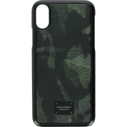 Dolce & Gabbana camouflage print iPhone X case - Black