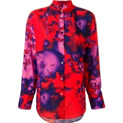 MSGM acid paint style shirt - Red