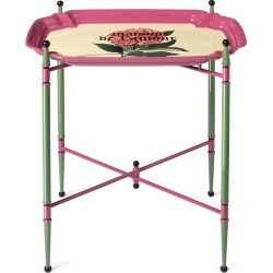 Gucci "Maison De L'Amour" print metal folding table - Pink