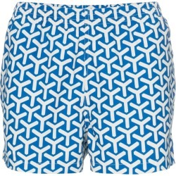 Timo Trunks blue printed drawstring swimming trunks