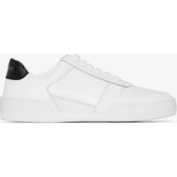 Versace White leather logo sneakers
