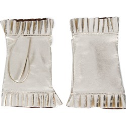 Gala Gloves frilled fingerless gloves - Gold
