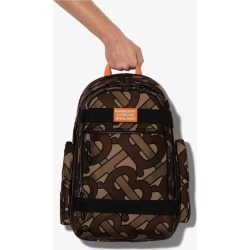 Burberry Brown Cooper TB logo backpack