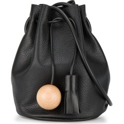 Fashion Designer Building Block Found On Modapins Online Building Block Black Sphere Tassel Leather Bucket Bag Found On Modapins From Farfetch