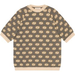 Gucci Striped GG jacquard wool sweater - NEUTRALS