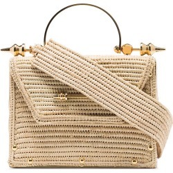 Okhtein Mahogony raffia crossbody bag - Neutrals