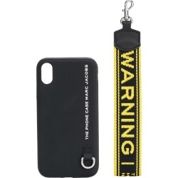 Marc Jacobs Warning keyring iPhone X case - Black