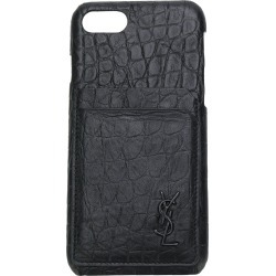 Saint Laurent embossed logo Iphone 8 cover - Black
