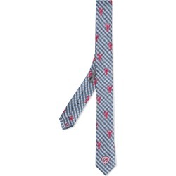 Bonpoint gingham lobster tie - Blue