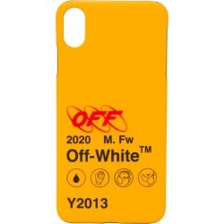 Off-White iPhone XS Max logo print case - Yellow