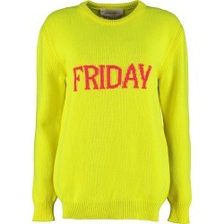 Alberta Ferretti friday Intarsia Rainbow Week Sweater