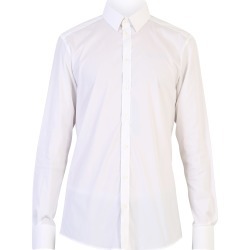 Dolce & Gabbana White Stretch Shirt