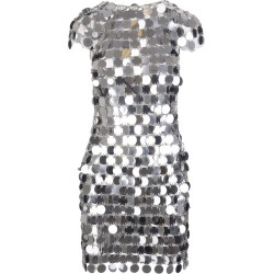 Mini Dress With Mirror Effect Discs