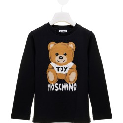 Addition Black Cotton Long Sleeved T-shirt Moschino Kids Boy found on MODAPINS