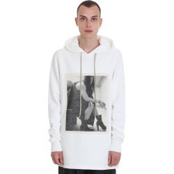 DRKSHDW Pullover Hoodie Sweatshirt In White Cotton