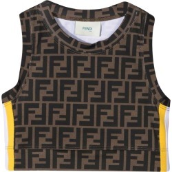Fendi Logo Texture Top