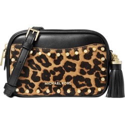 Michael Kors Jet Set Black Animal Print Small Crossbody Bag