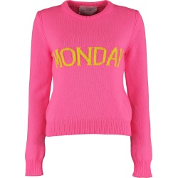 Alberta Ferretti monday Intarsia Rainbow Week Sweater