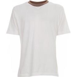 Eleventy T-shirt S/s Crew Neck Contrast Border