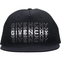 Givenchy Curved Cap Hats In Black Polyamide